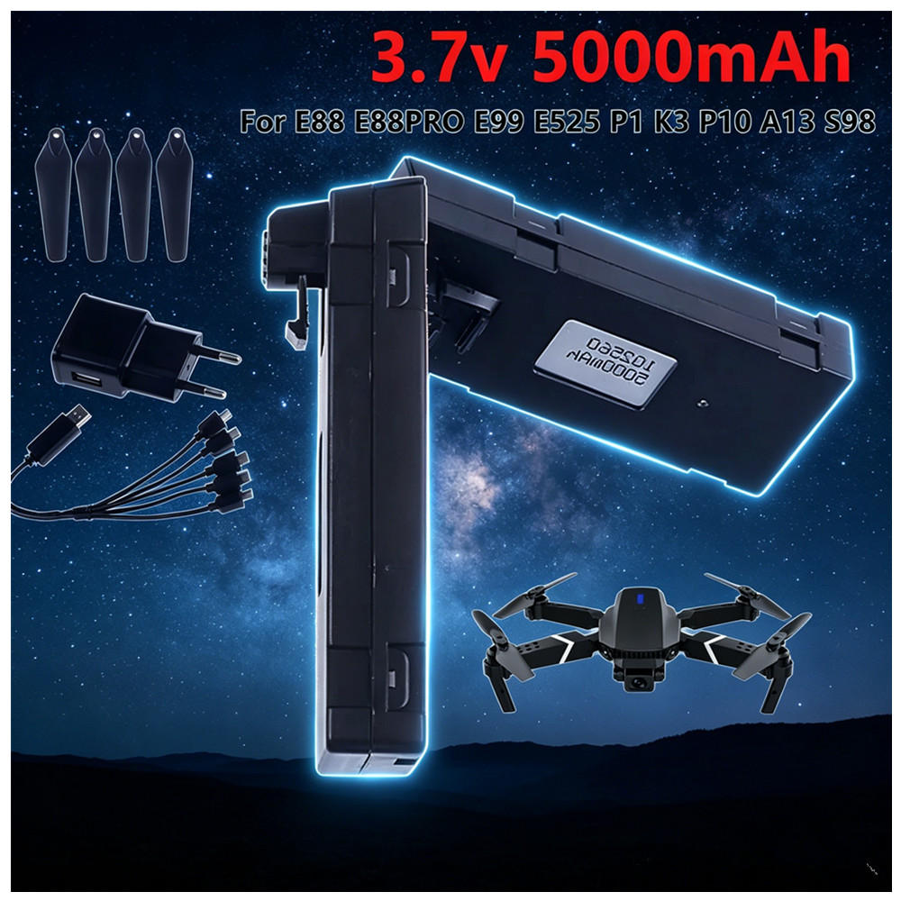 Drone Rc E99 Pro - Batería recargable de iones de litio