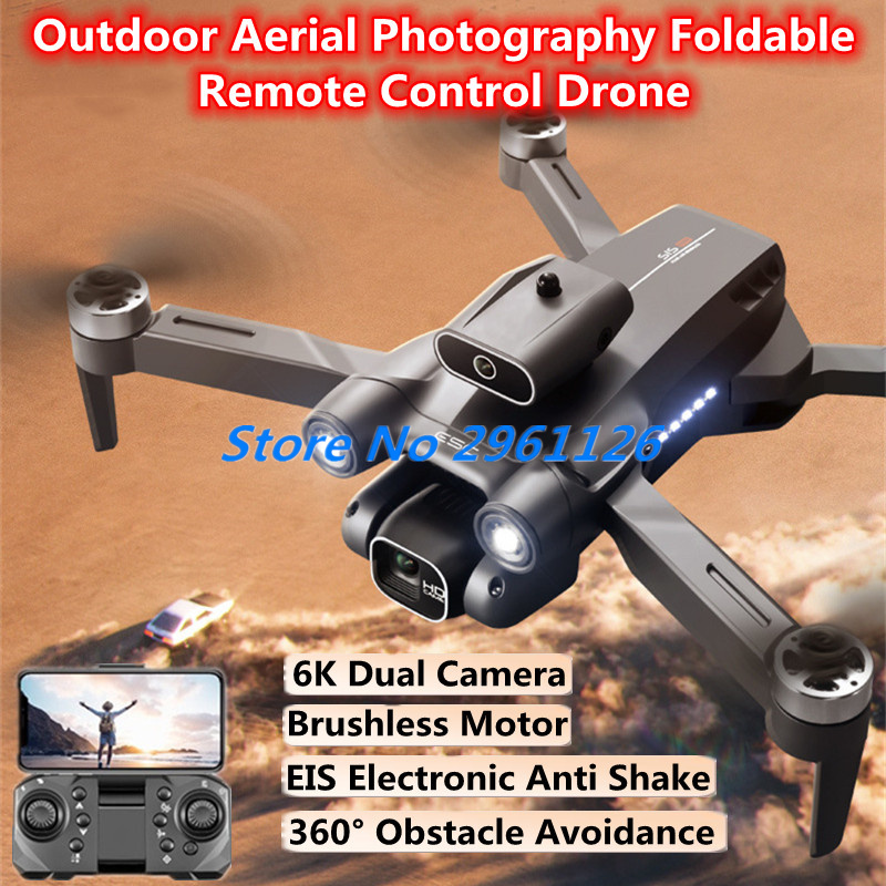 Drone Rc S1S - Dron teledirigido plegable sin escobillas aéreo