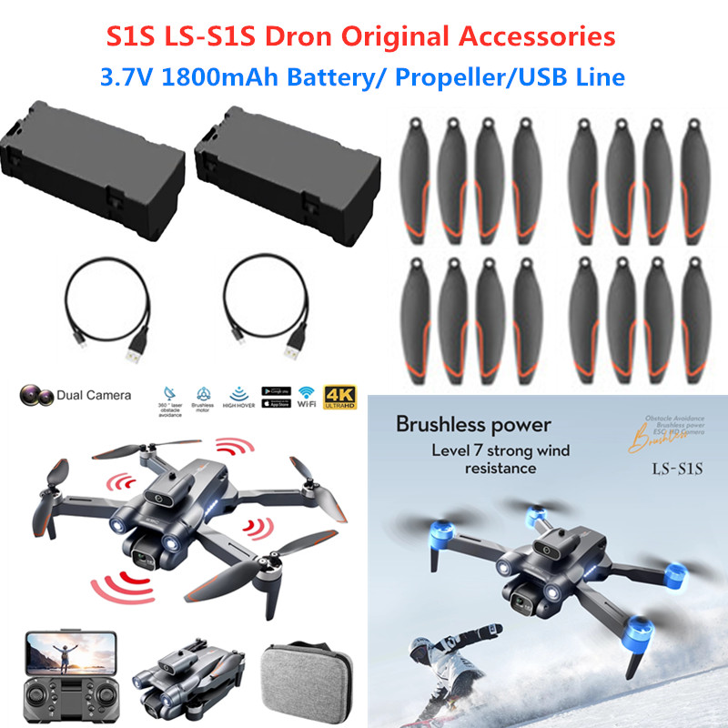 Drone Rc S1S - Batería para Dron LS-S1S RC, 3.7V