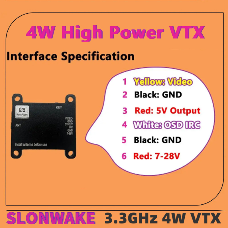 Transmisor de Video VTX SLONWA - Drone And Car reseña y precio
