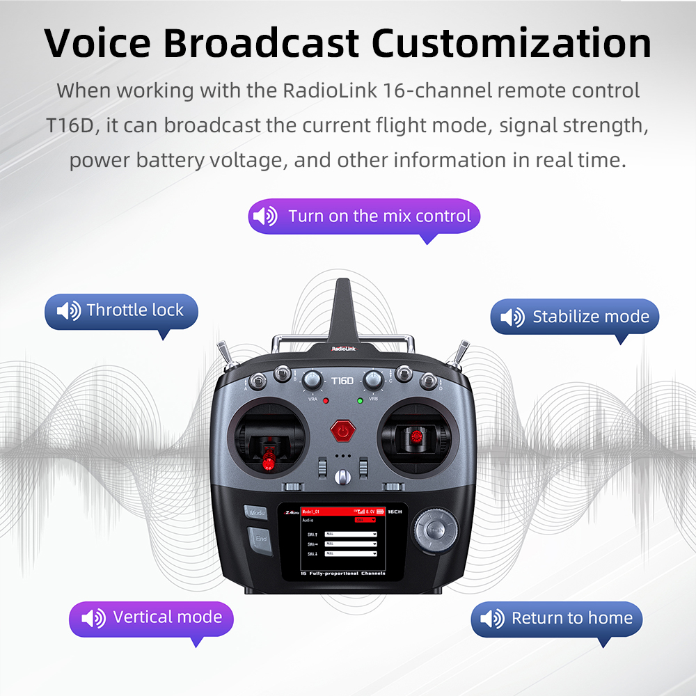Radiolink R16SM 2,4G 16 canale - Micro Fpv Quad reseña y precio