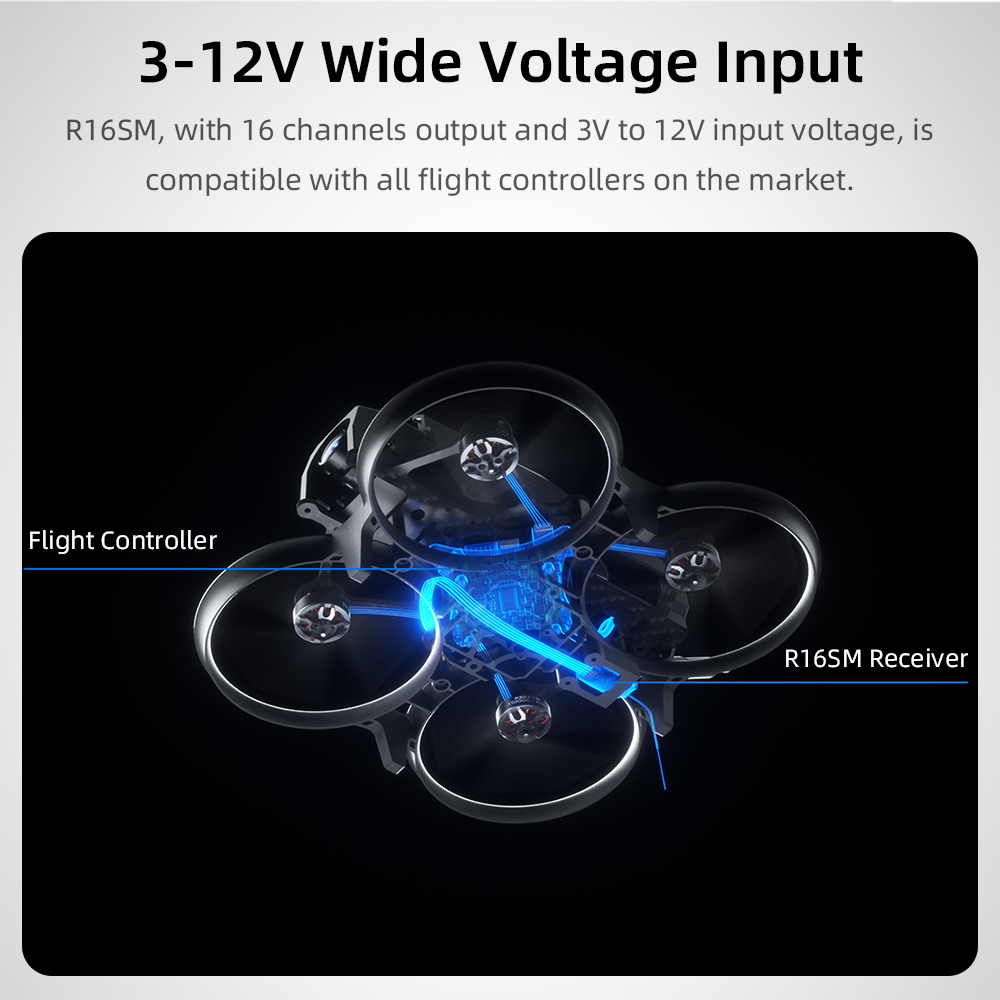 Radiolink R16SM 2,4G 16 canale - Micro Fpv Quad reseña y precio