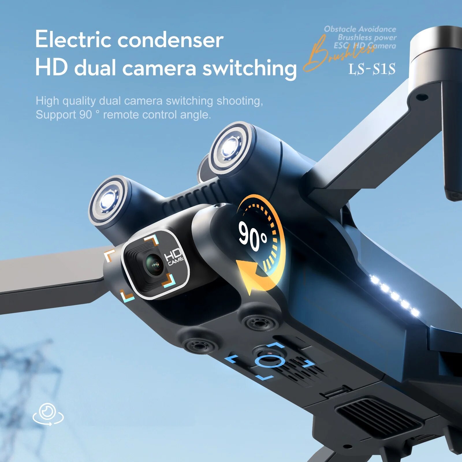 Dron plegable S1S, 5G, Wifi, 4 - Drone Rc S1S reseña y precio