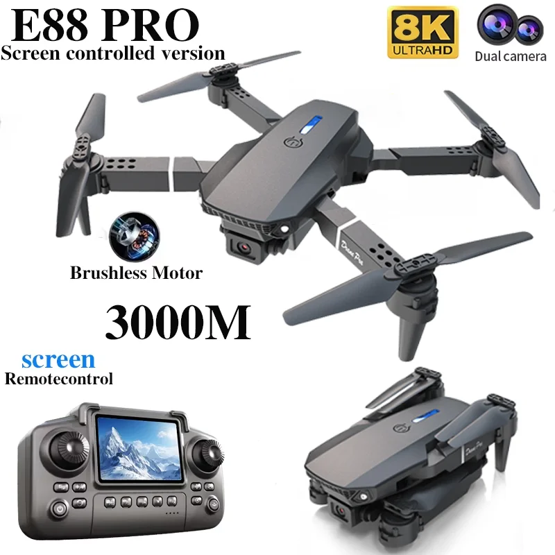 Dron profesional E88 PRO con p - Drone Kf Rc reseña y precio