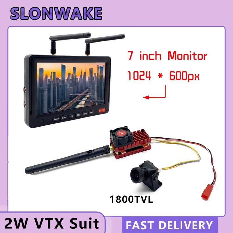 SLONWAKE 5,8G 2W VTX FPV 1800T - Drone Kf Rc reseña y precio