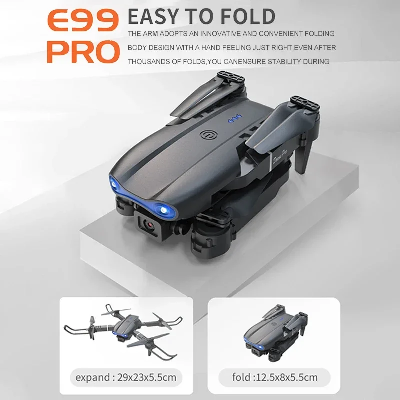 Mini helicóptero RC plegable E - Drone Rc E99 Pro reseña y precio