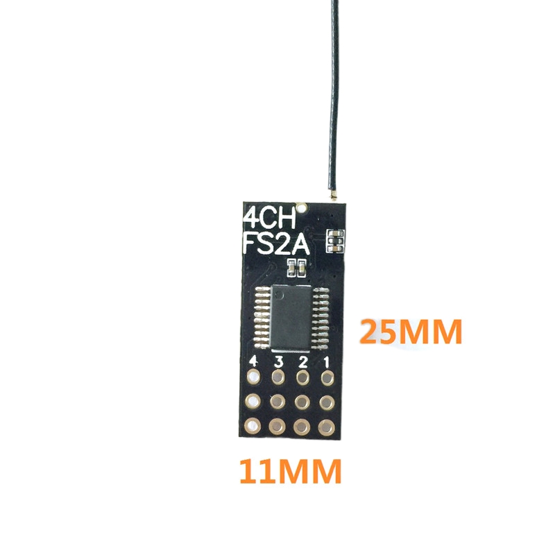 Receptor Flysky FS2A Mini 4CH  - Receiver Rc Drone reseña y precio