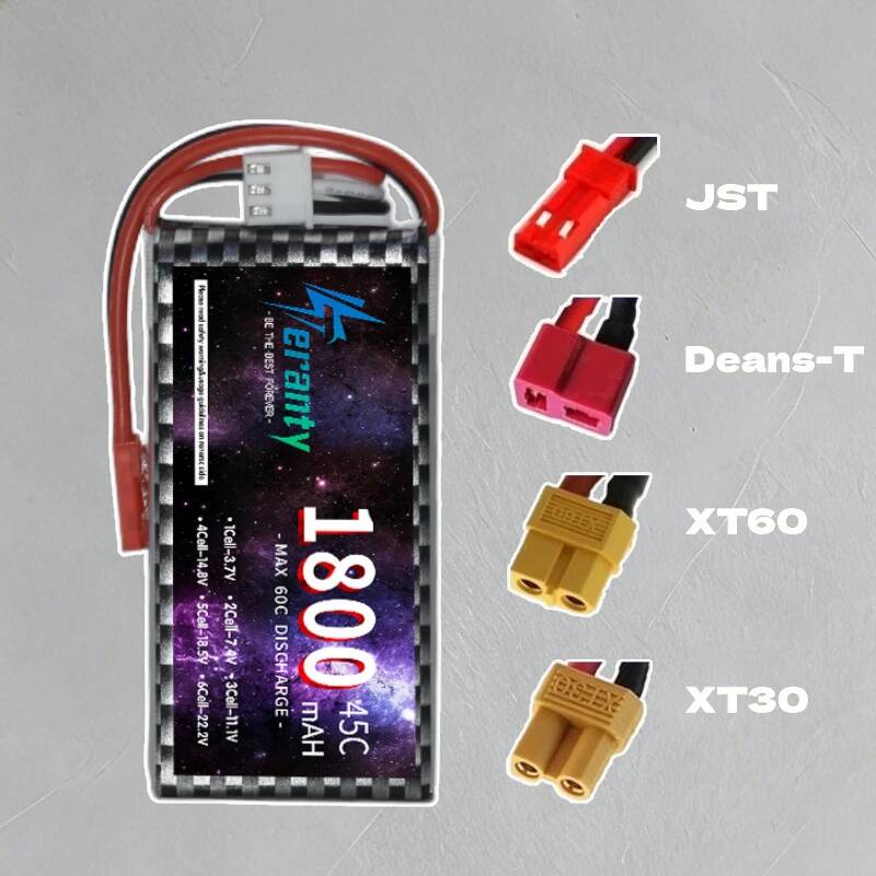 Batería Lipo TERANTY 2S 3S 4S  - Drone Rc Leading reseña y precio