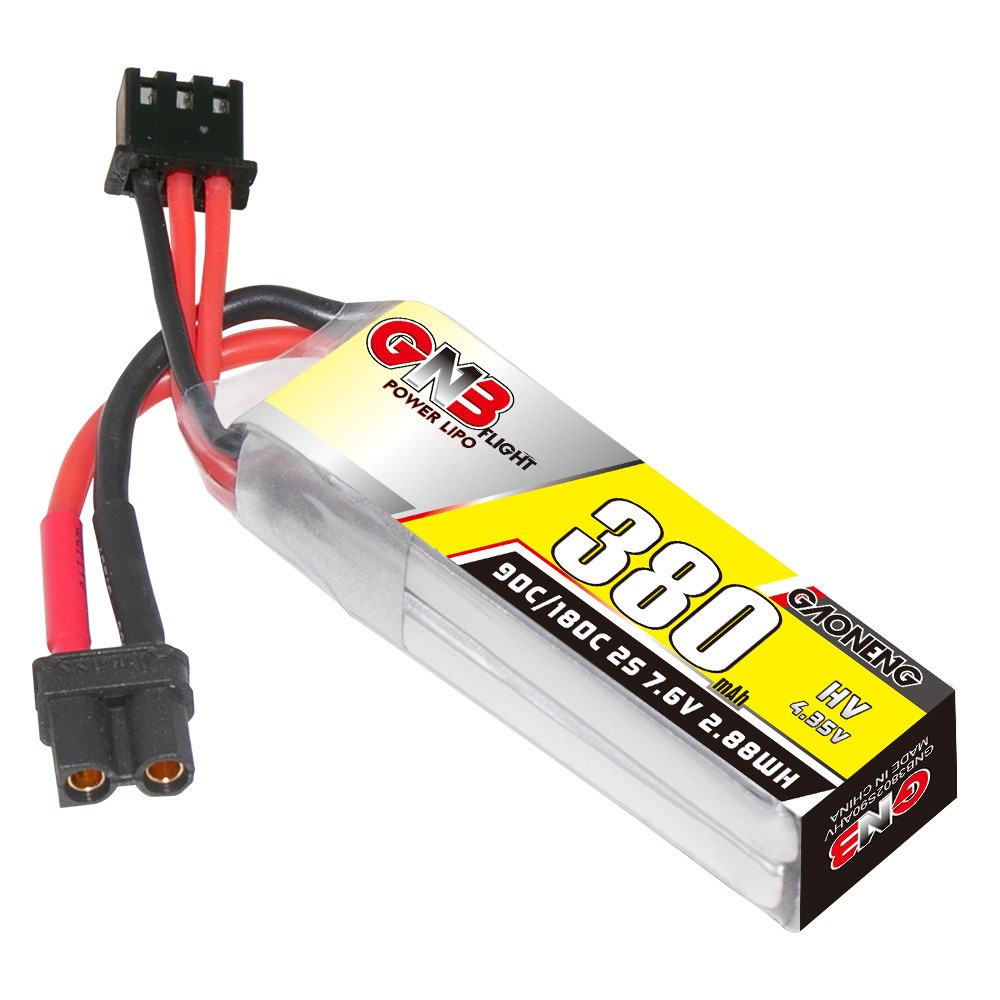 Batería Lipo GNB 2S 7,6 V 380m - Drone Rc Leading reseña y precio